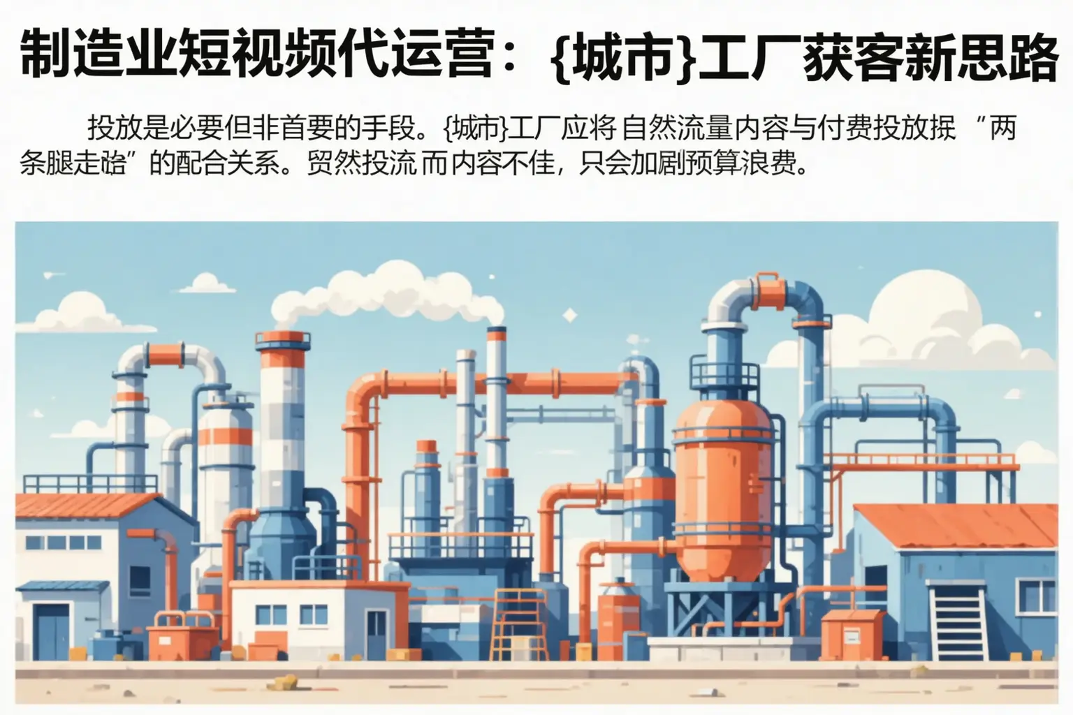制造业短视频代运营:民丰工厂获客新思路